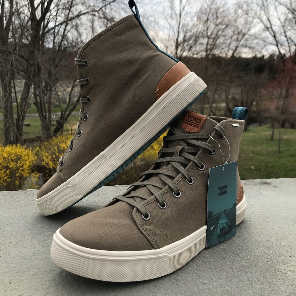Toms TRVL Lite (High) Military Olive Canvas sz 11